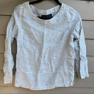 🌞 (3/$25) Tahari striped linen top